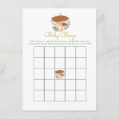 paddenstoel Baby Bingo Baby shower Game Informatiekaartje (Voorkant)