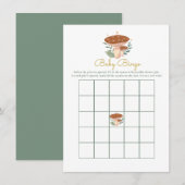 paddenstoel Baby Bingo Baby shower Game Informatiekaartje (Voorkant / Achterkant)