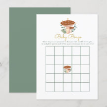 paddenstoel Baby Bingo Baby shower Game