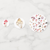 Paddenstoel baby shower bosgebied confetti (Achterkanten)