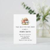 Paddenstoel Baby Shower Kaart (Staand voorkant)