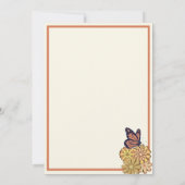 Paddenstoel Baby Shower Uitnodiging (Achterkant)