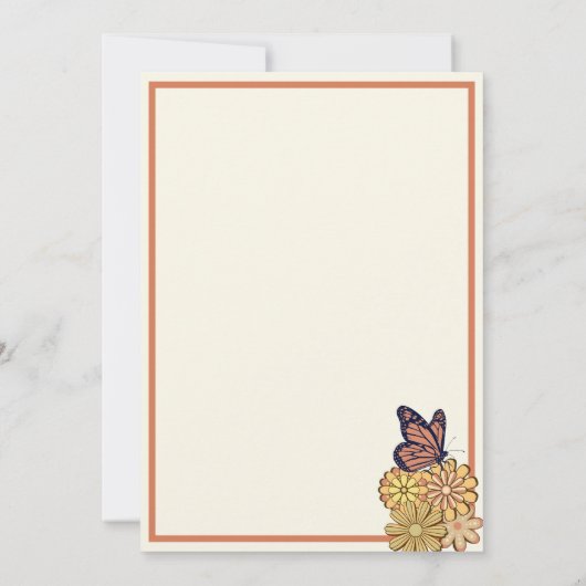 Paddenstoel Baby Shower Uitnodiging (Achterkant)