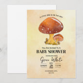 Paddenstoel Baby shower Woodland Baby shower minim Kaart (Voorkant / Achterkant)