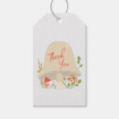 paddenstoel Baby shower Woodland Cadeaulabel (Voorkant)