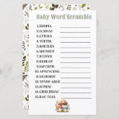 Paddenstoel Baby Word Scramble (Voorkant / Achterkant)