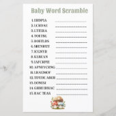 Paddenstoel Baby Word Scramble (Voorkant)