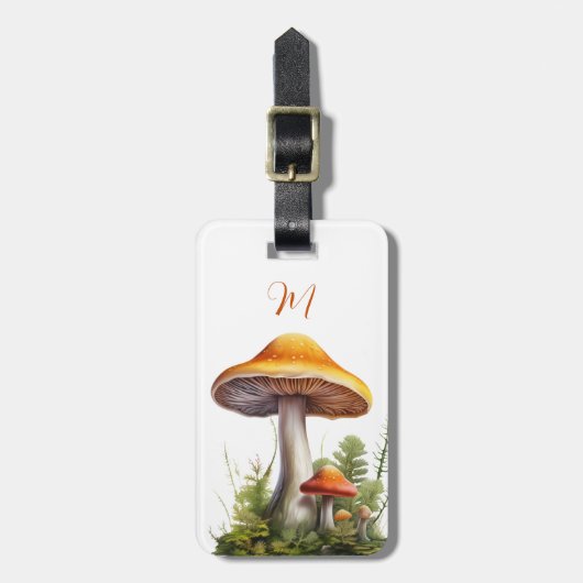 Paddenstoel bagagelabel (Voorkant verticaal)