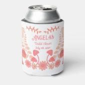 Paddenstoel Bloemen Bruid Stam Meisjesuitstap Perz Blikjeskoeler (Blikje Achterkant)