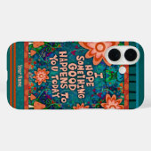 Paddenstoel Bloemen Inspirerende Quote Leuke Inspi Case-Mate iPhone Case (Achterkant (horizontaal))