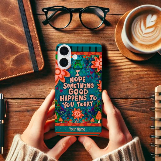 Paddenstoel Bloemen Inspirerende Quote Leuke Inspi Case-Mate iPhone Case