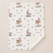 Paddenstoel Bloemen Lente Liefde deken (Voorkant)