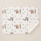 Paddenstoel Bloemen Lente Liefde deken (Voorkant (horizontaal))