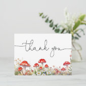 Paddenstoel Bos Dankkaart Bedankkaart (Staand voorkant)