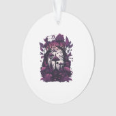Paddenstoel Bossen Whimsigoth Witchy Screenprint D Ornament (voorkant)