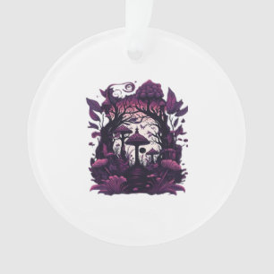 Paddenstoel Bossen Whimsigoth Witchy Screenprint D Ornament