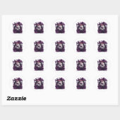 Paddenstoel Bossen Whimsigoth Witchy Screenprint D Ronde Sticker (Vel)