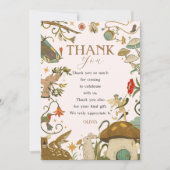 Paddenstoel Bossenfee Bedankkaart (Voorkant)