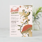 Paddenstoel Bossenfee Kaart (Staand voorkant)