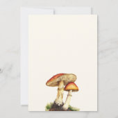  paddenstoel botanisch Baby shower Kaart (Achterkant)