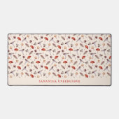 Paddenstoel Botanisch Patroon Bureaumat (Voorkant)