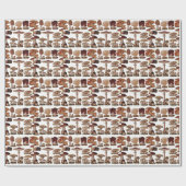  paddenstoel — Botanische afdrukken Cadeaupapier (Vlak)