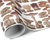  paddenstoel — Botanische afdrukken Cadeaupapier (Rol Hoek)