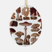 paddenstoel — Botanische afdrukken Keramisch Ornament (Rechts)