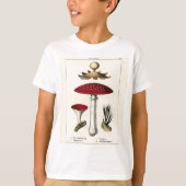  paddenstoel Botanische afdrukken T-shirt (Voorkant)