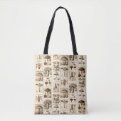 Paddenstoel Botanische Prints Canvas tas (Voorkant)