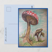 paddenstoel briefkaart (Voorkant / Achterkant)