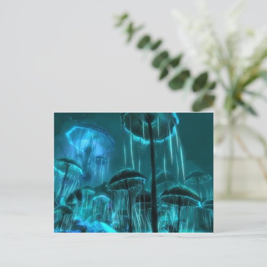 paddenstoel briefkaart (Staand voorkant)