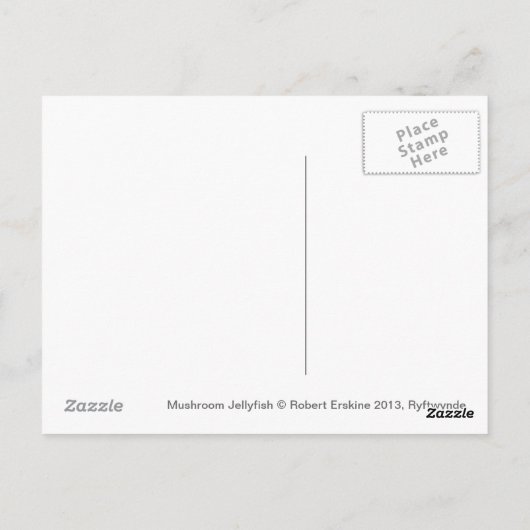 paddenstoel briefkaart (Achterkant)