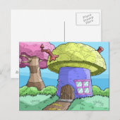 paddenstoel briefkaart (Voorkant / Achterkant)
