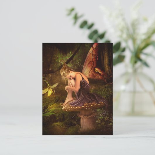 paddenstoel briefkaart (Staand voorkant)