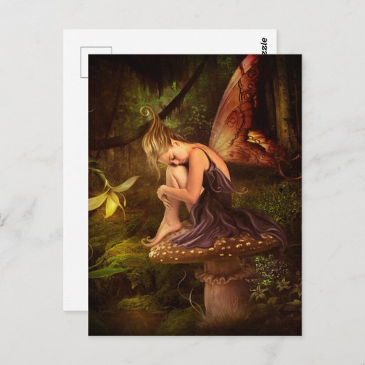 paddenstoel briefkaart (Voorkant / Achterkant)