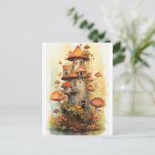 paddenstoel briefkaart (Staand voorkant)