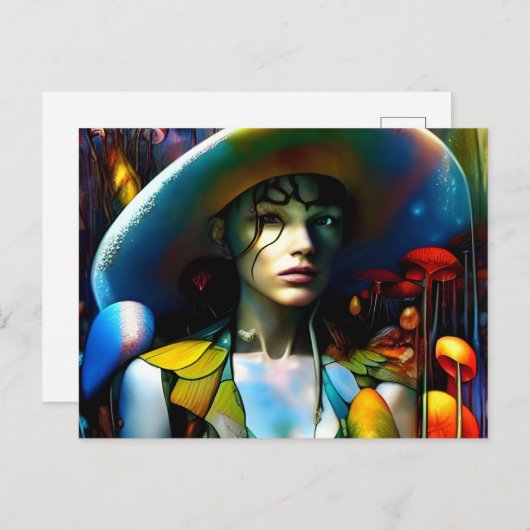 paddenstoel briefkaart (Voorkant / Achterkant)