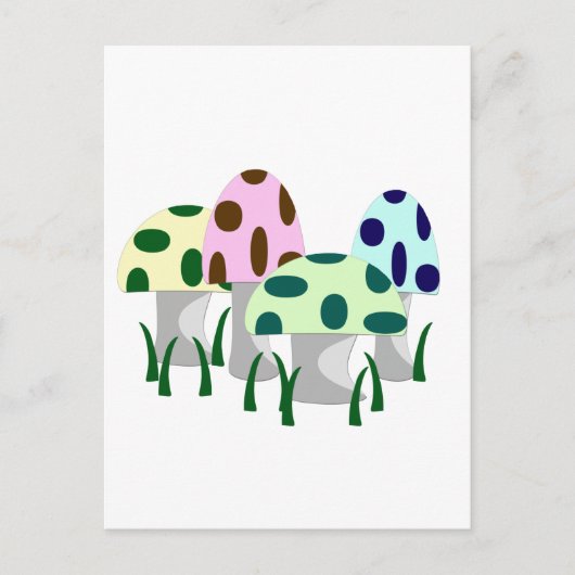 Paddenstoel Briefkaart (Voorkant)