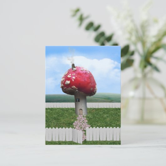 paddenstoel briefkaart (Staand voorkant)