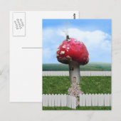 paddenstoel briefkaart (Voorkant / Achterkant)