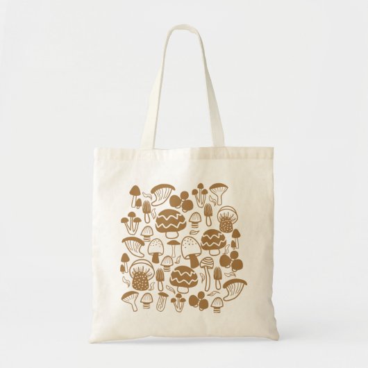 paddenstoel Brown Tote Bag (Voorkant)