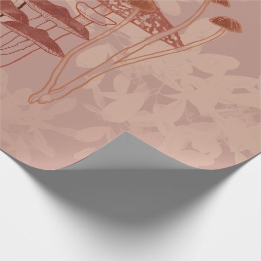 paddenstoel cadeaupapier (Hoek)