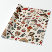 Paddenstoel Cadeaupapier (Uitgerold)