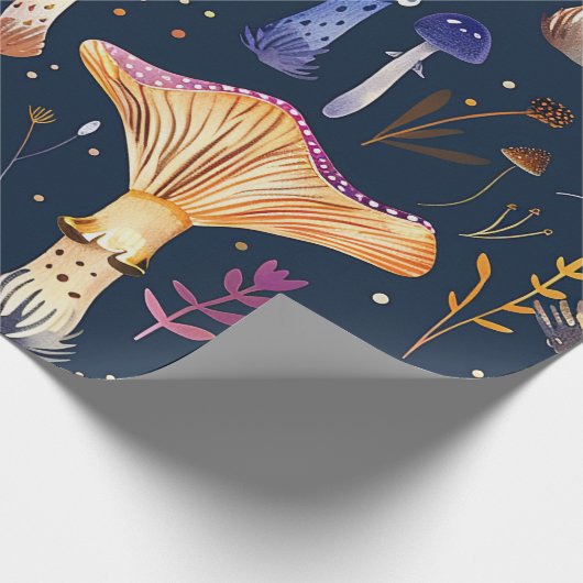 paddenstoel cadeaupapier (Hoek)