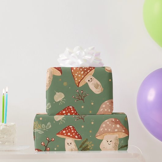 Paddenstoel Cadeaupapier