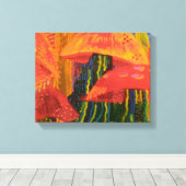 paddenstoel canvas afdruk (Insitu (Houten vloer))