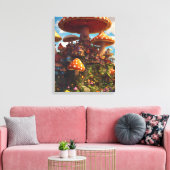 paddenstoel canvas afdruk (Insitu (Woonkamer))