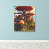 paddenstoel canvas afdruk (Insitu (Houten vloer))
