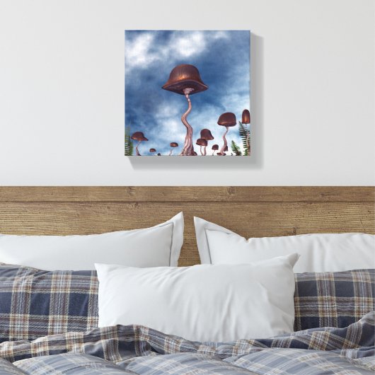 paddenstoel canvas afdruk (Insitu (Slaapkamer))